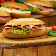 Baguette mit Schinken